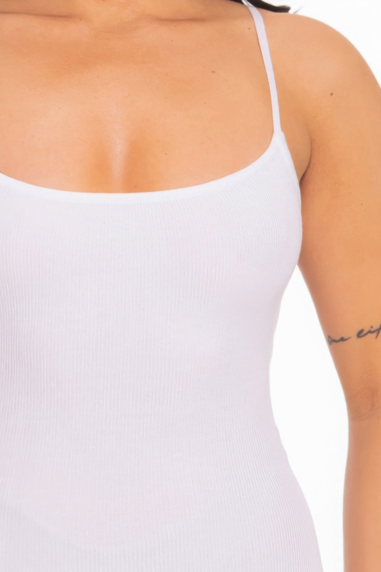 Womens Cami Open Back Mini Dress Sleeveless Soft Tank Top