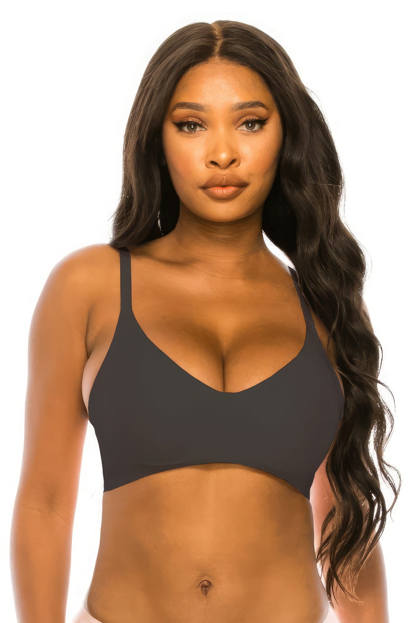 Wome's Laser Cut Bralette Wireless Bra Soft Underwire Comfort Lingerie