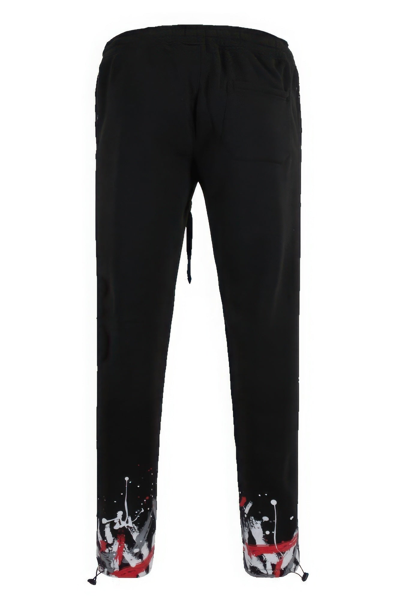 Men's Paint Splatter Fleece Tracksuit Set Hoodie Top Zipper Jacket & Sweatpants