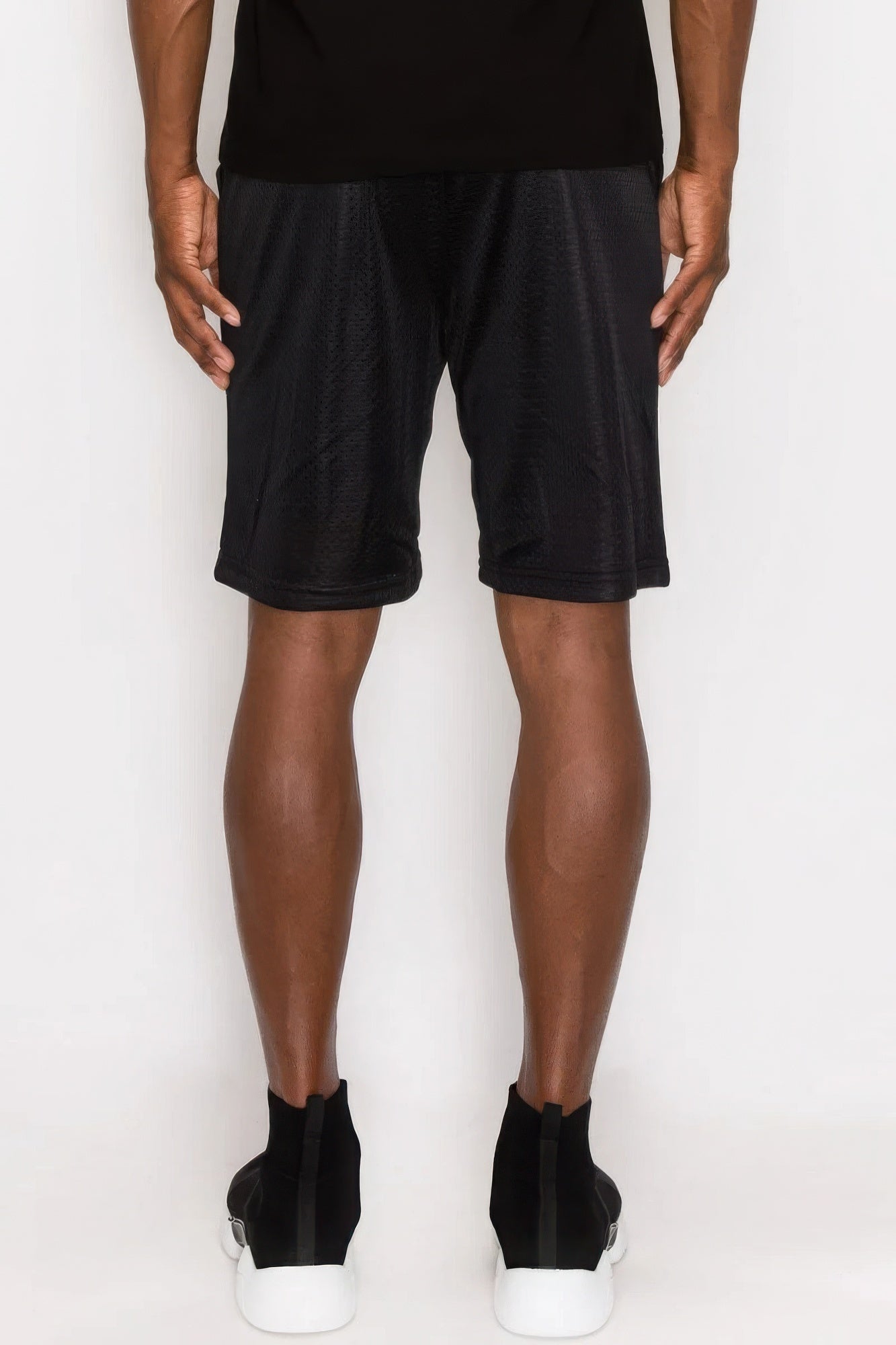 Men's Basic Jersey Mesh Basketball Shorts Gym Workout Athletic
