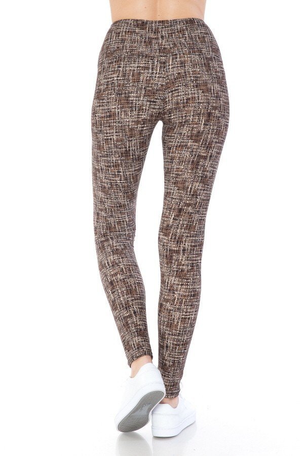 Women's Multi Printed Leggings High Waist Yoga Pants Stretch Gym Fitness