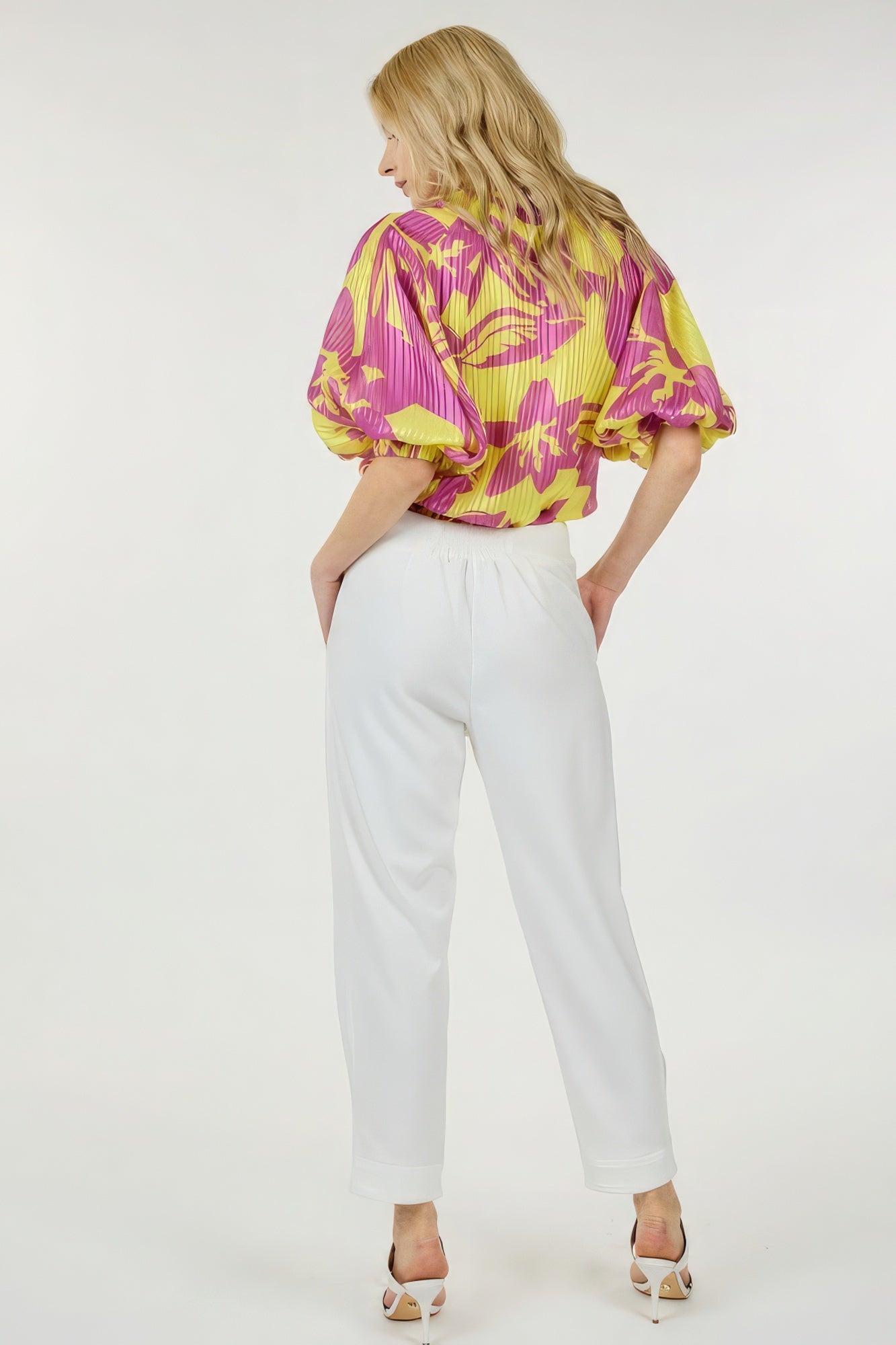 Women's Flattering High Waist Zipper Front Pockets Cozy Skinny Dress Ankle Pants