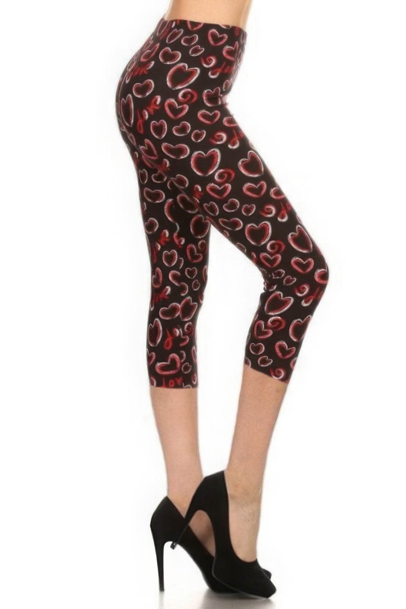 Women's Multi-color Print Capri Leggings Soft Stretch Workout Fitness Yoga Pants