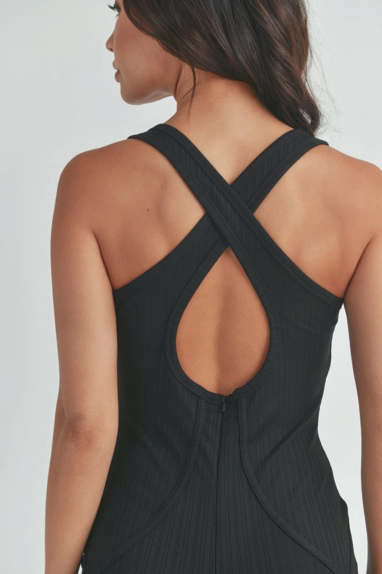 Women's Tank Jumpsuit Sleeveless Ribbed Stretch One Piece Yoga Workout Rompers