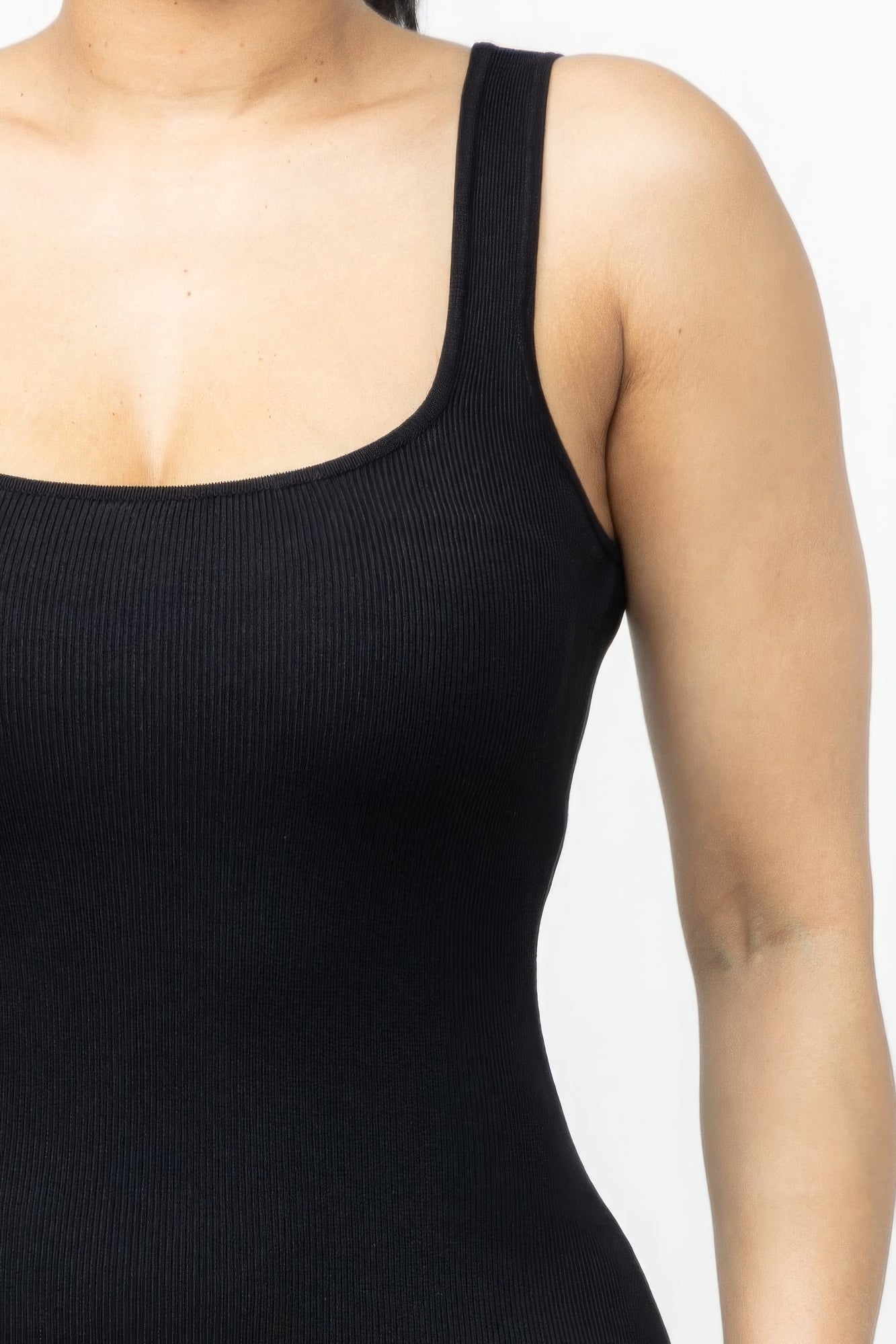 Women's Basic Sleeveless Tank Top Dress Stretch Soft Rayon Knit Bodycon Mini