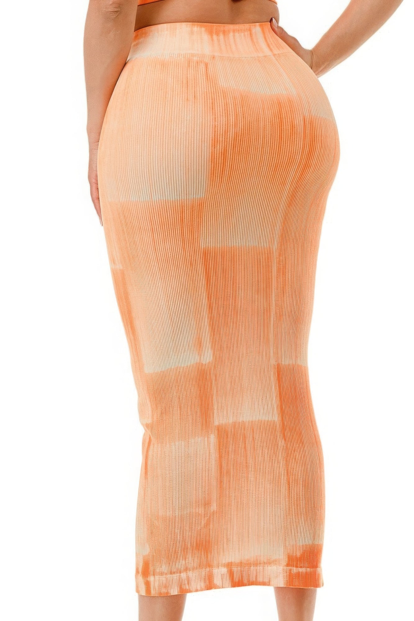 Women's Mineral Wash Sleeveless Crop Top Maxi Skirt 2pc Bodycon Dress Outfit Set