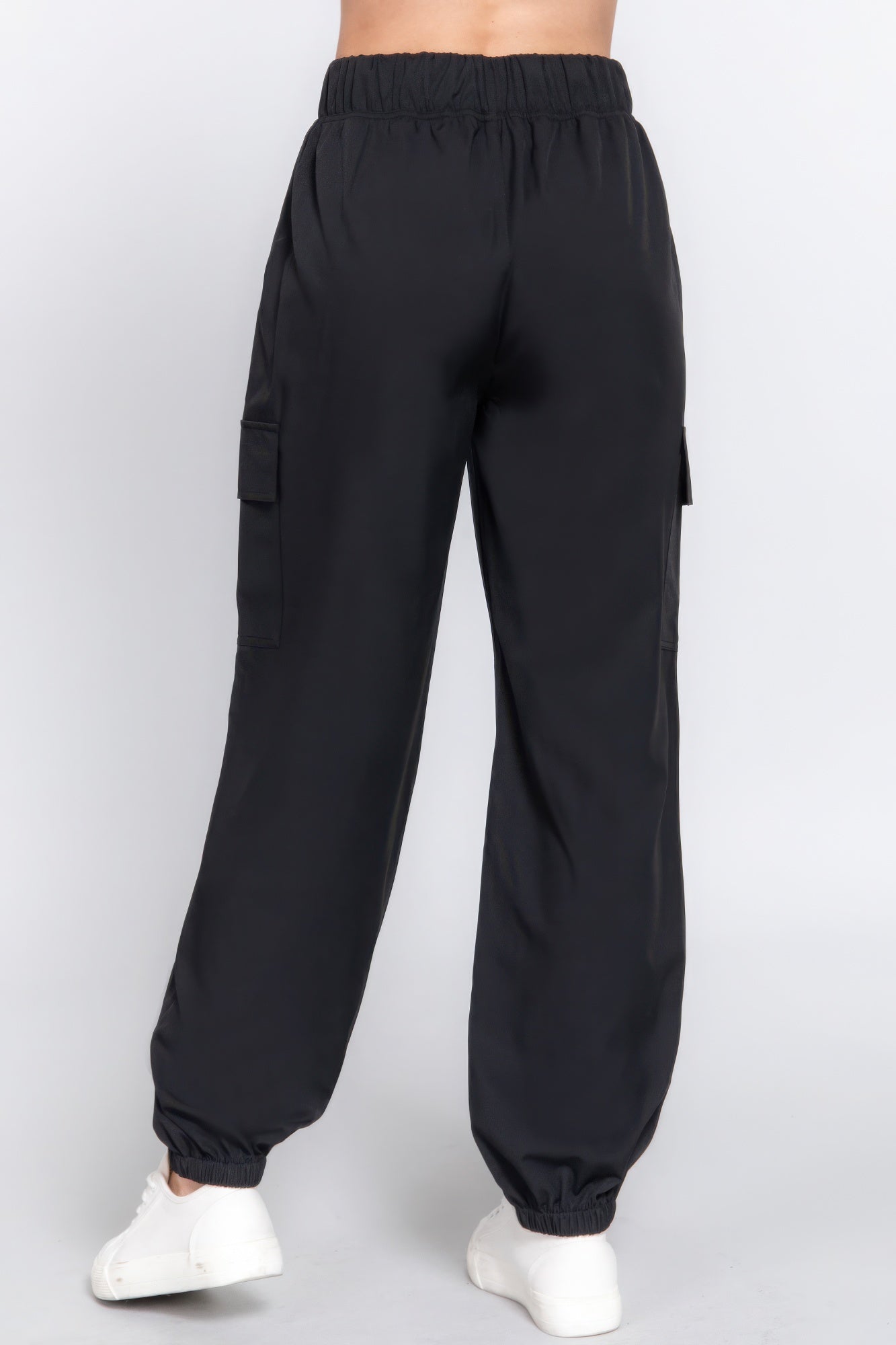 Women's Cargo Pants Casual Stretch Woven Light Weight Trousers Pockets Joggers