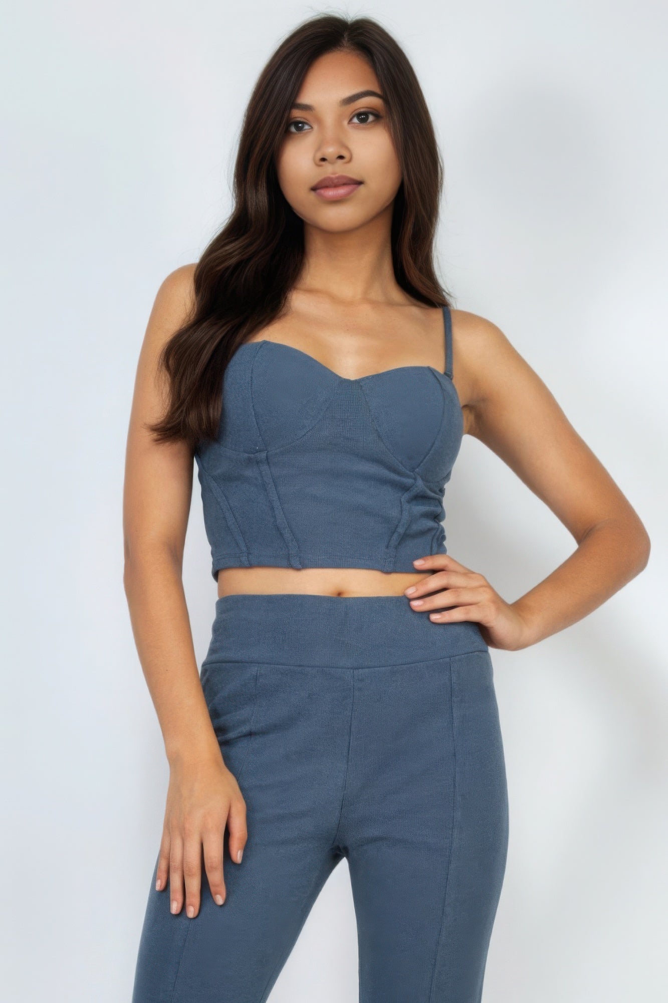 Women's Sweetheart Crop Top Corset Bustier Cami Tank Adjustable Spaghetti Straps