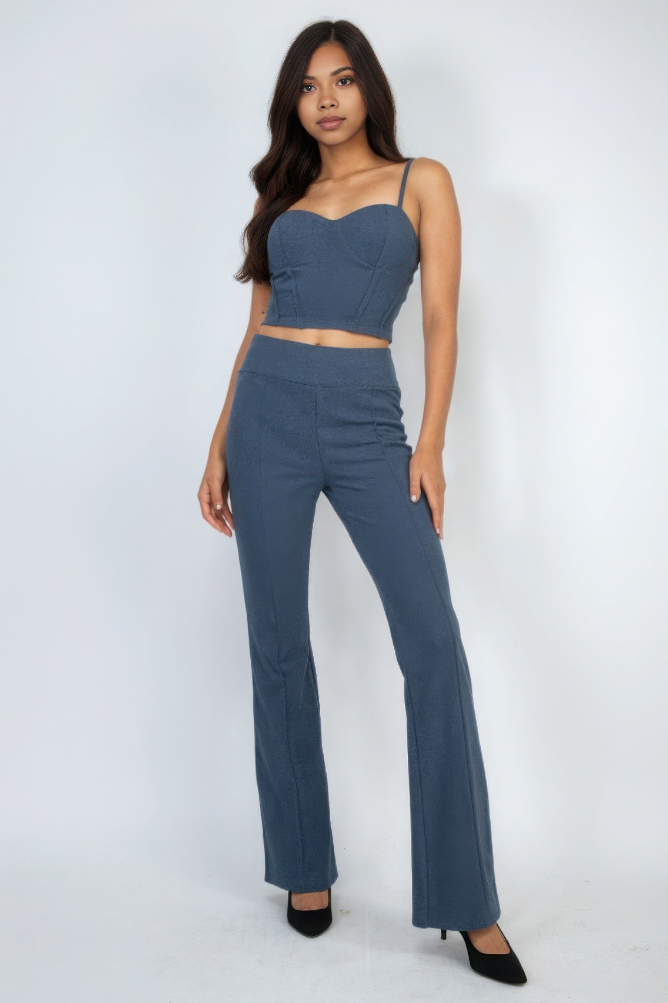 Women's Sweetheart Crop Top Corset Bustier Cami Tank Adjustable Spaghetti Straps