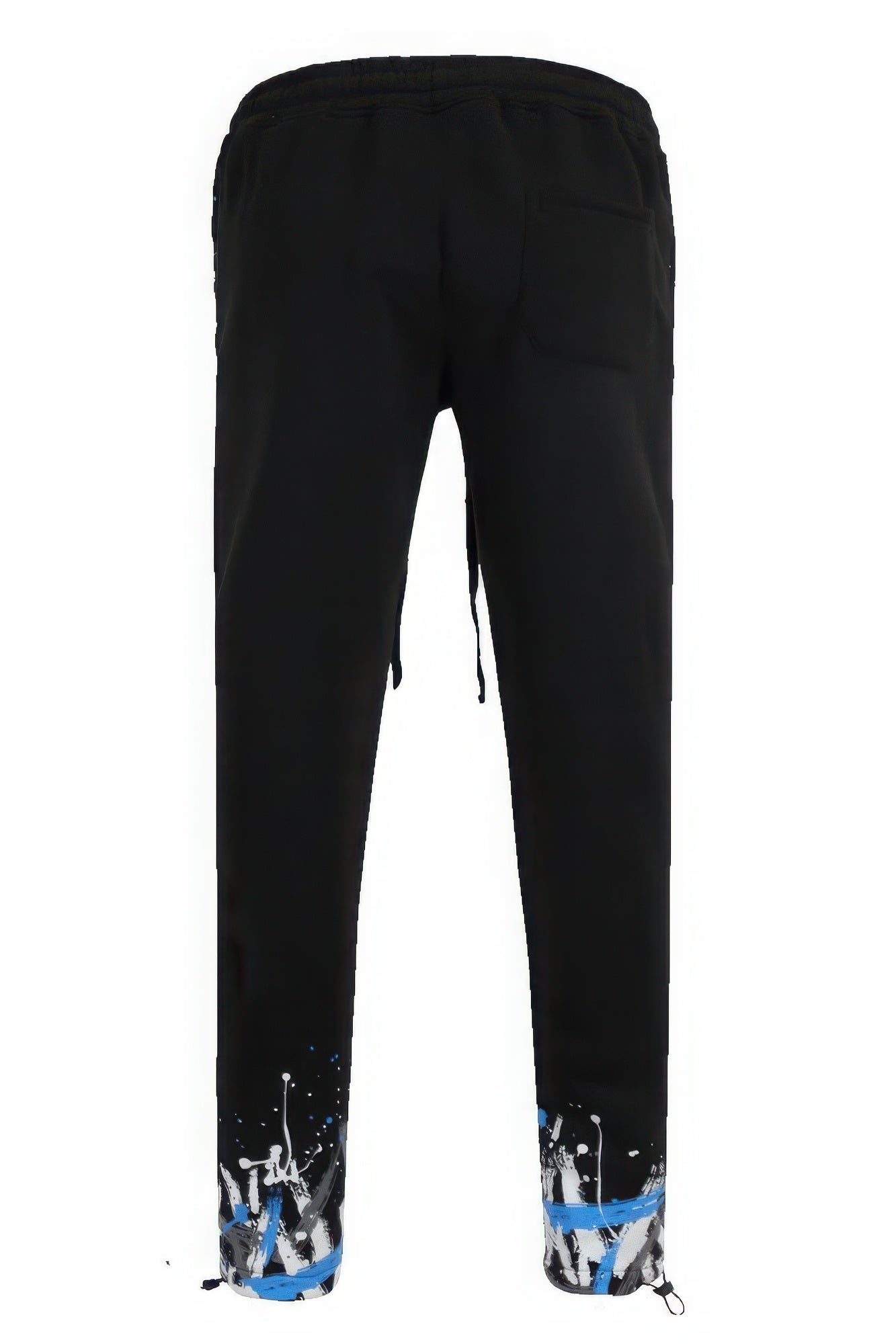 Men's Paint Splatter Fleece Tracksuit Set Hoodie Top Zipper Jacket & Sweatpants