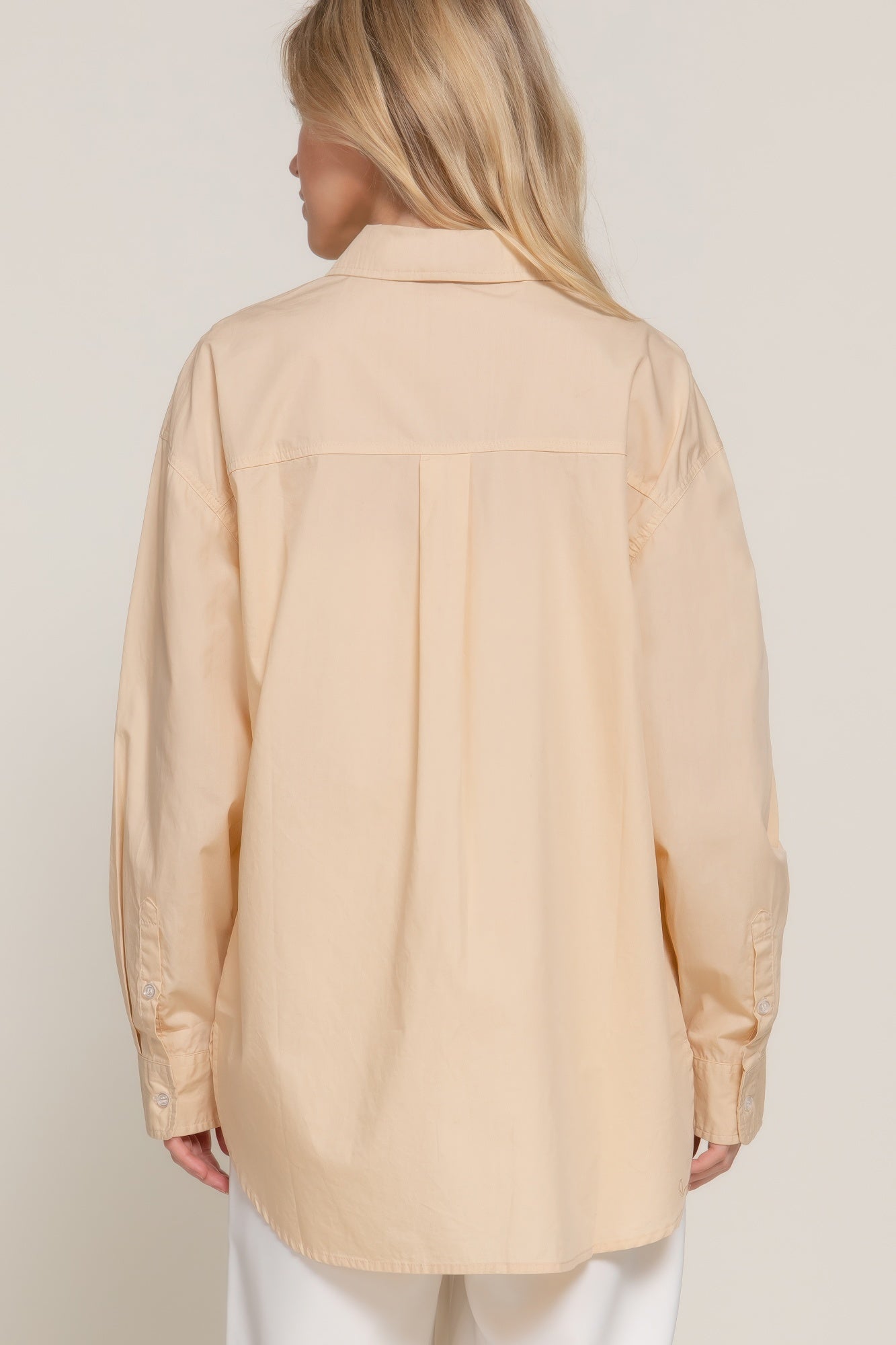 Womens Casual Button-Up Shirt Long Sleeve Loose Fit Tops