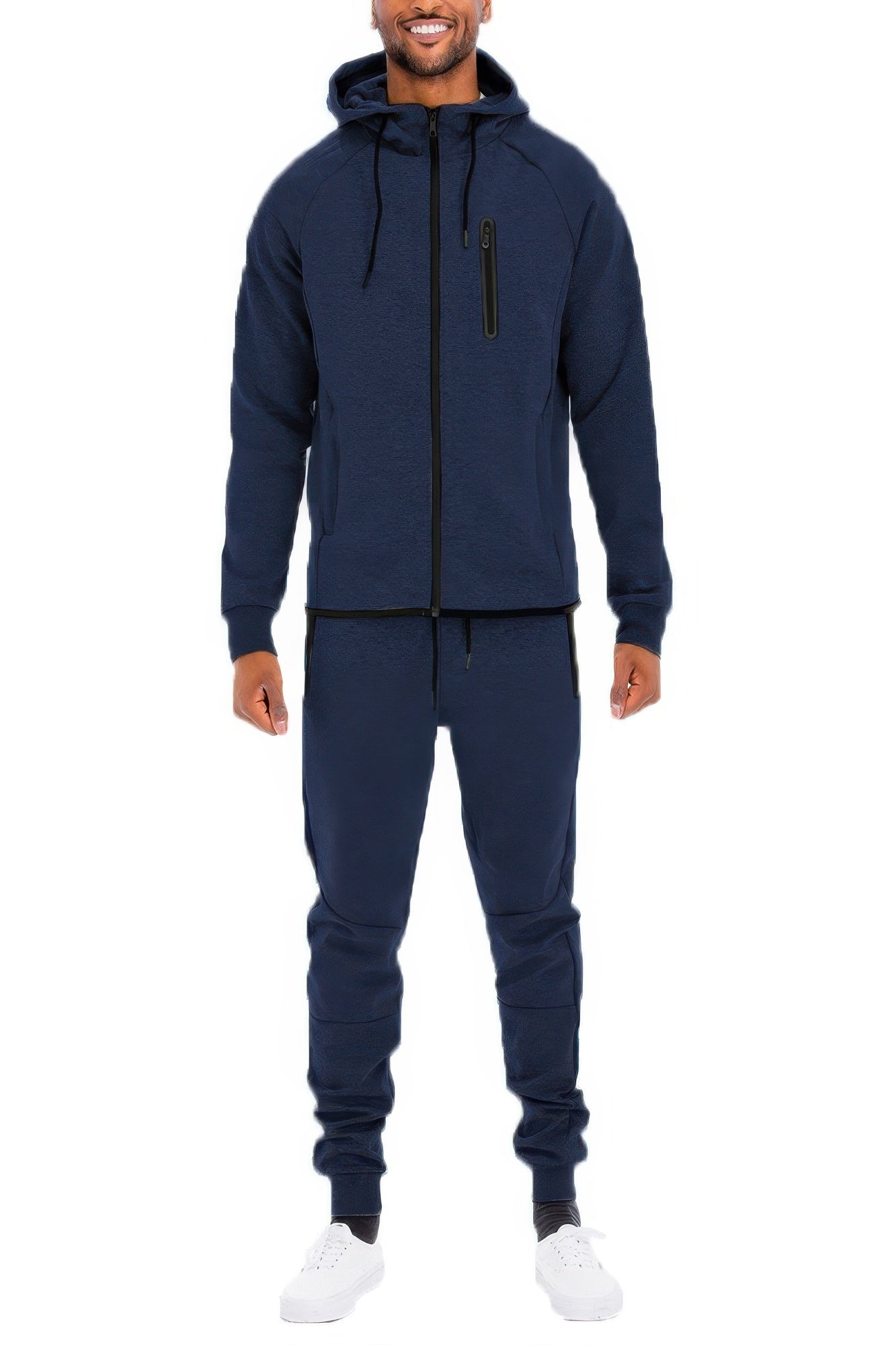 Mens Tracksuit Set Tech Fleece Track Suit Hooded Jacket & Pant Set Running Gym