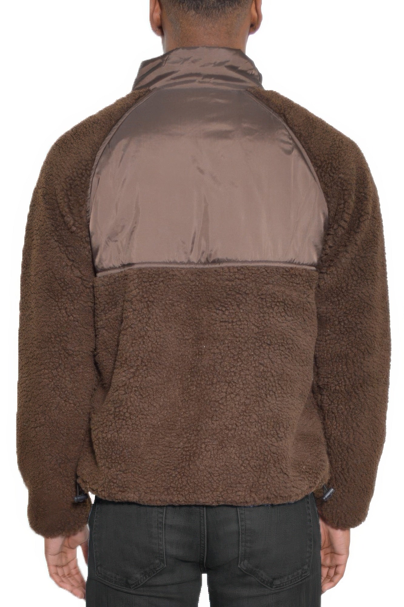 Mens Full Zip Sherpa Fleece Jacket Unisex Sherpa Coat