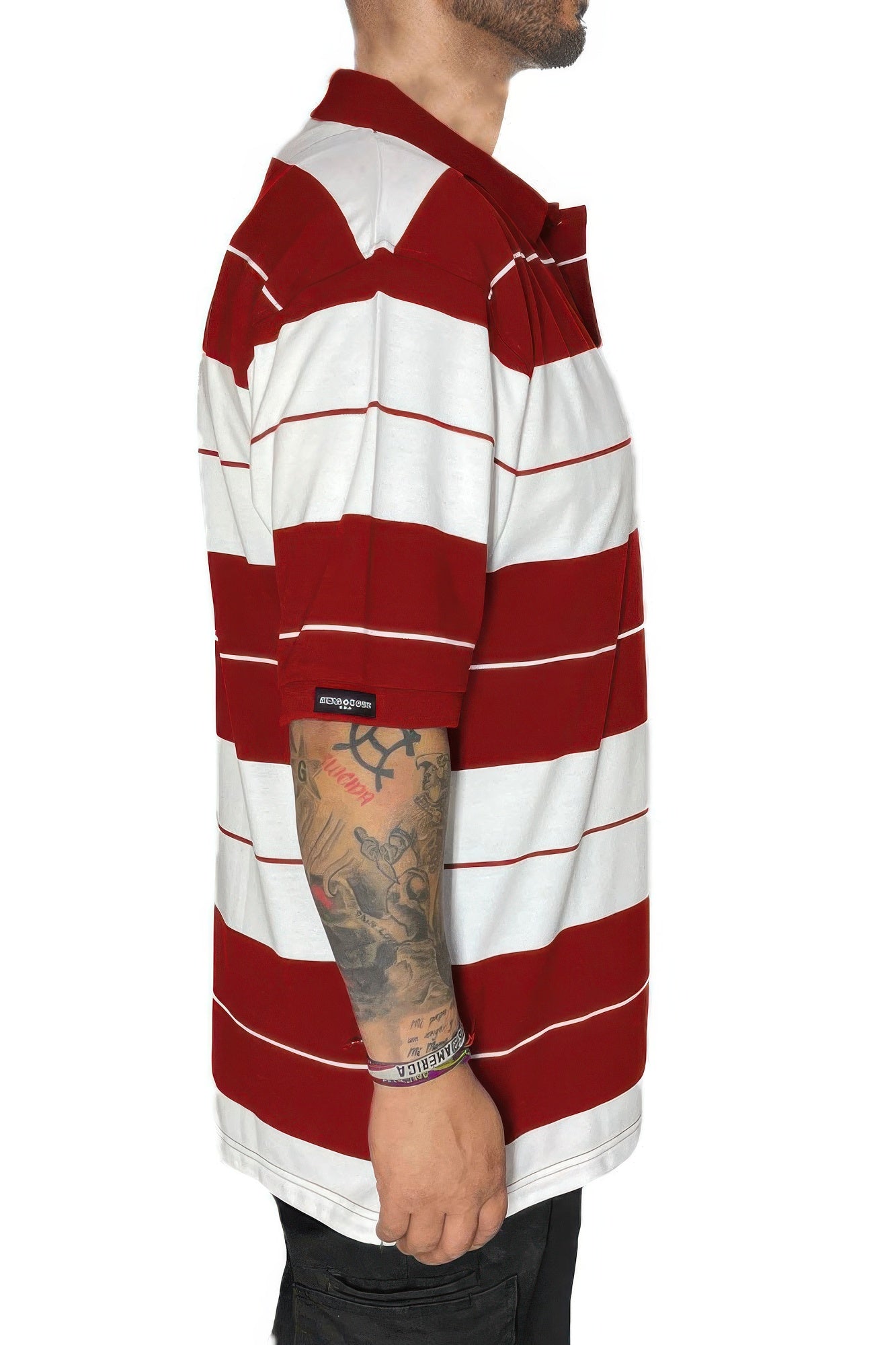 Men's Polo Shirt Striped & Solid Short Sleeve Pique 3-Button Casual Work Top