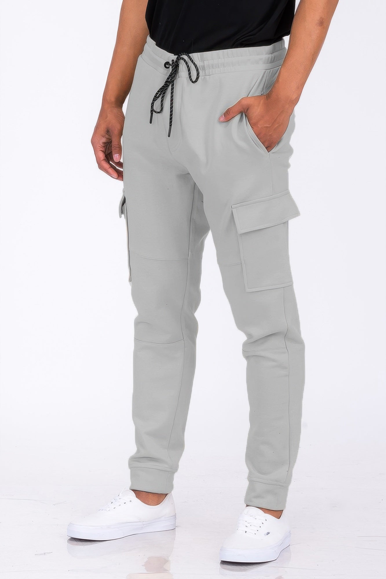 Mans Casual Joggers Pants Sweatpants Cargo Combat Cotton Baggy Workout Trousers