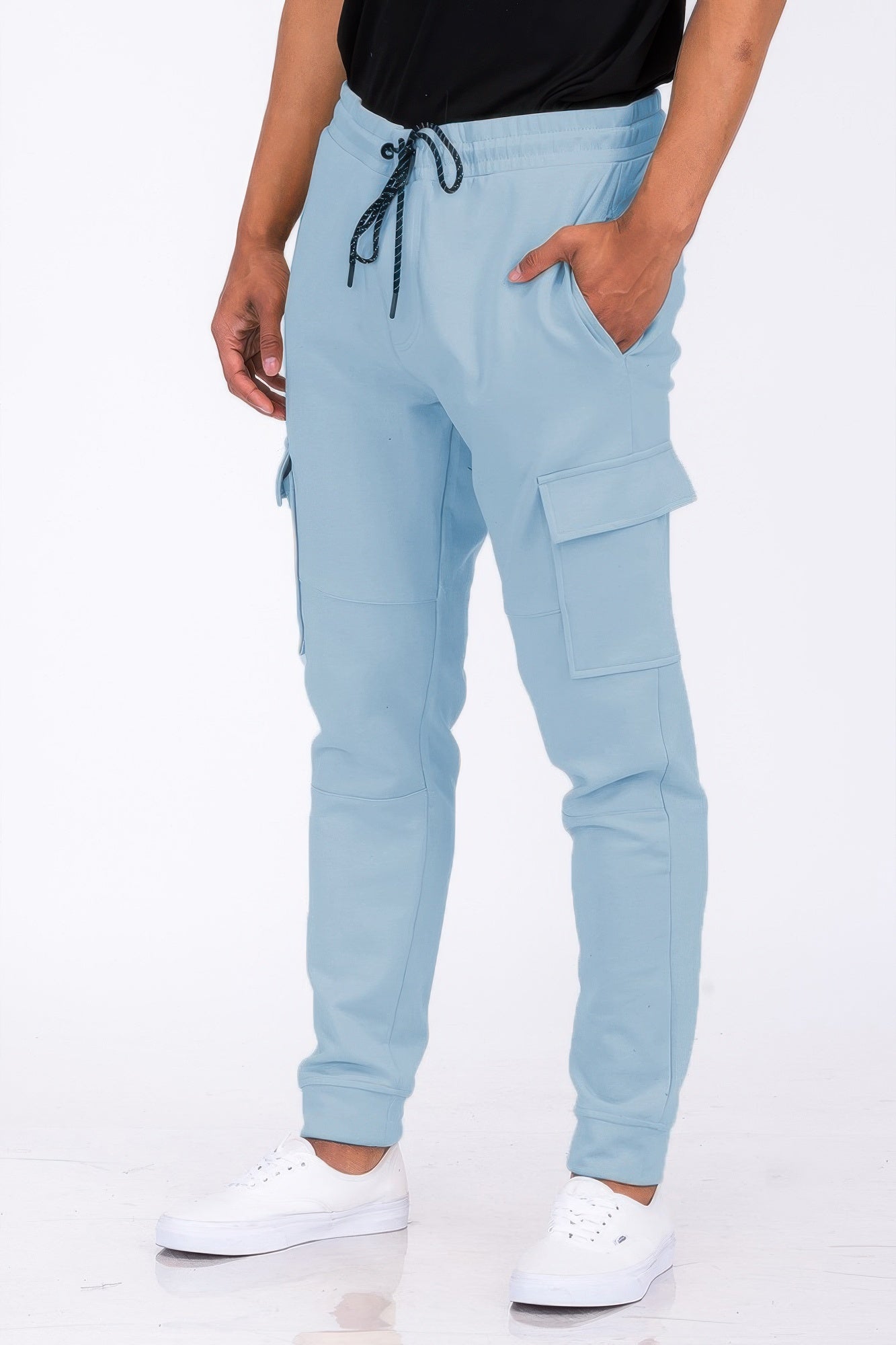 Mans Casual Joggers Pants Sweatpants Cargo Combat Cotton Baggy Workout Trousers
