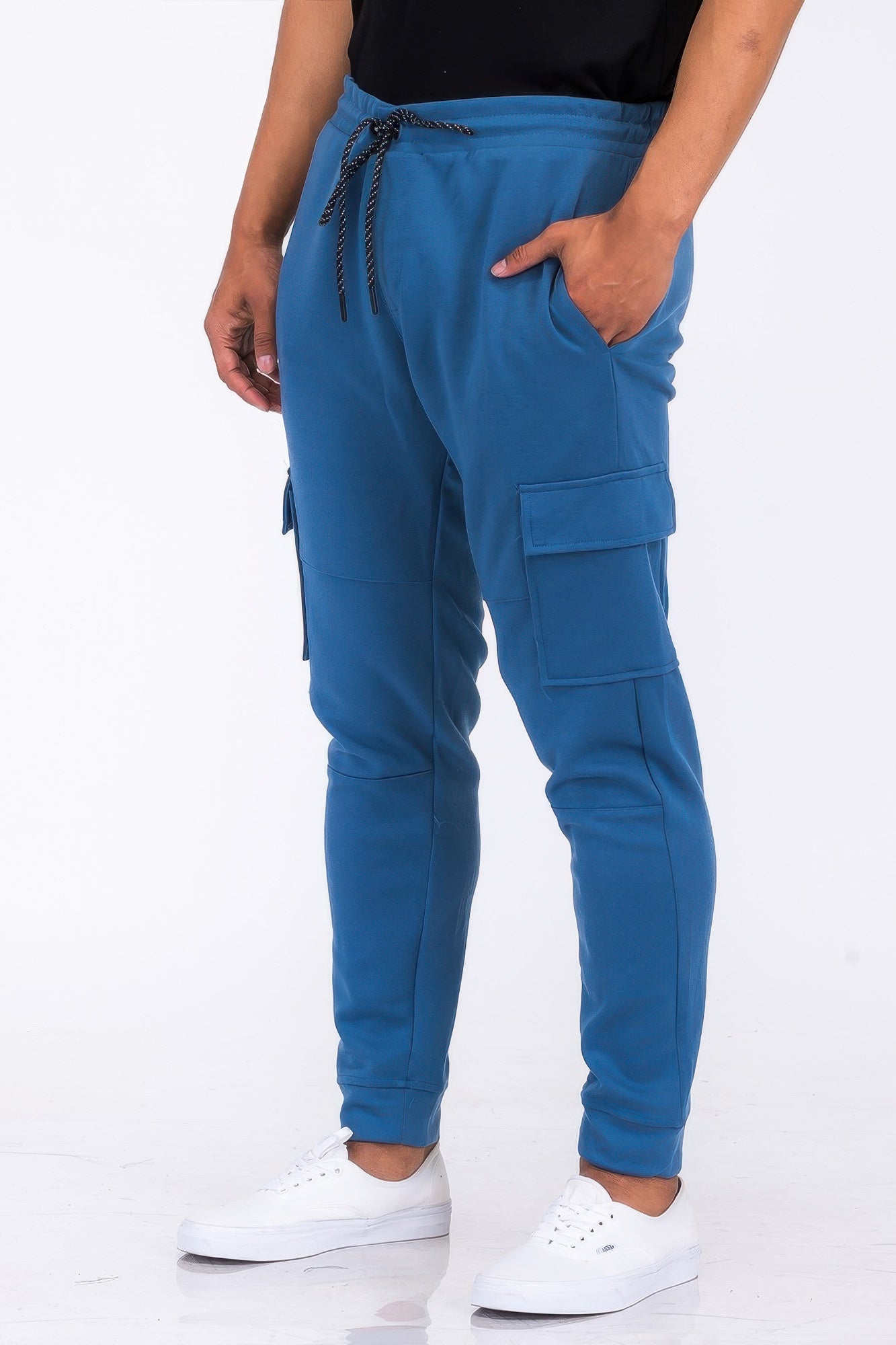 Mans Casual Joggers Pants Sweatpants Cargo Combat Cotton Baggy Workout Trousers