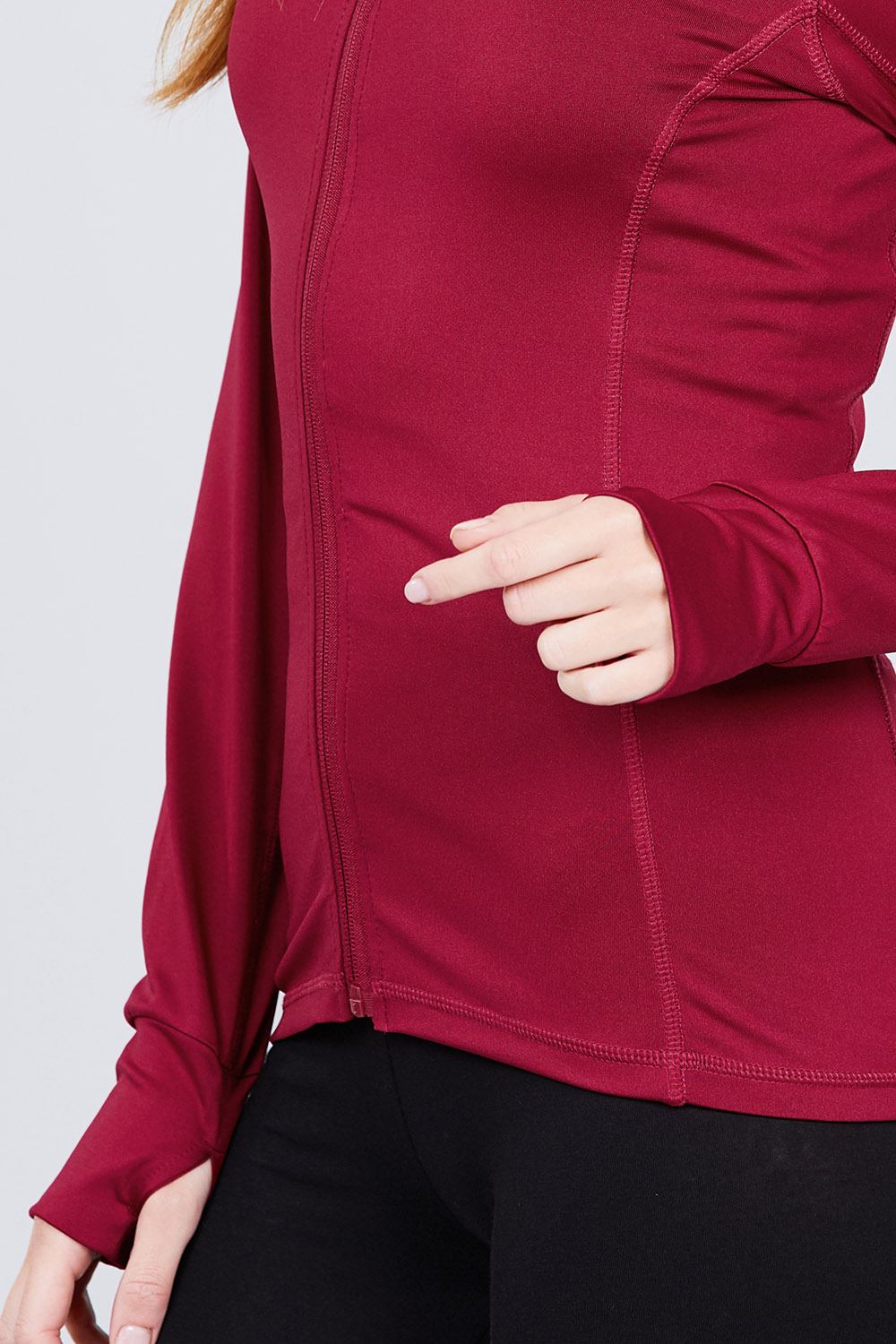 Women's Cozy Performance Zip Up Stretchy Work Out Activewear Track Jacket