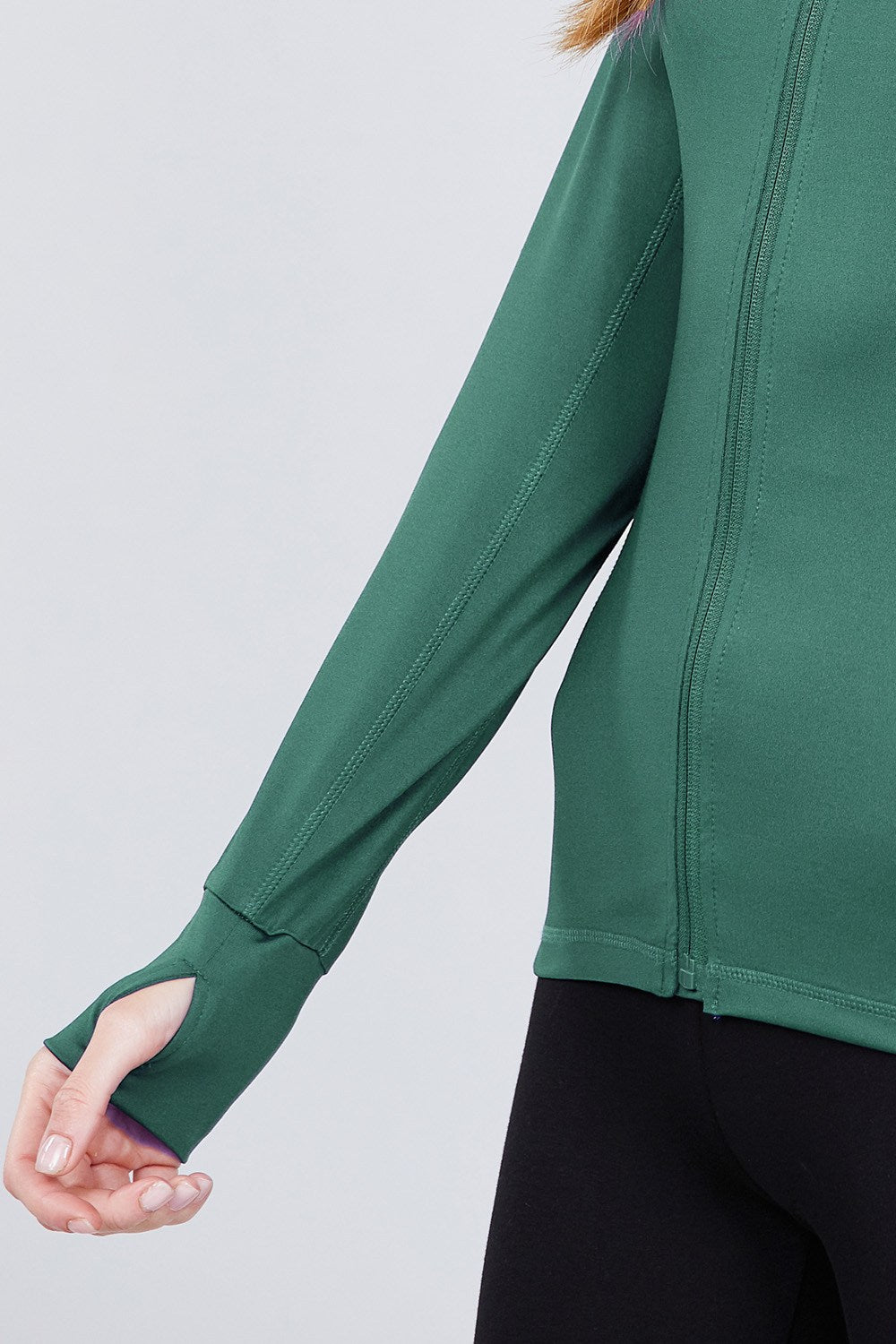 Women's Cozy Performance Zip Up Stretchy Work Out Activewear Track Jacket
