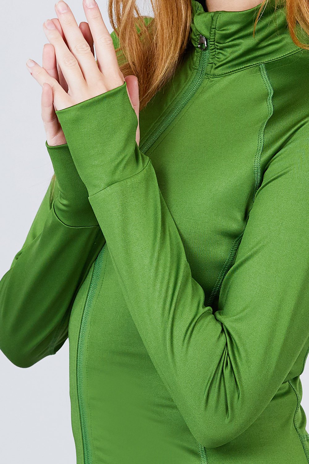 Women's Cozy Performance Zip Up Stretchy Work Out Activewear Track Jacket