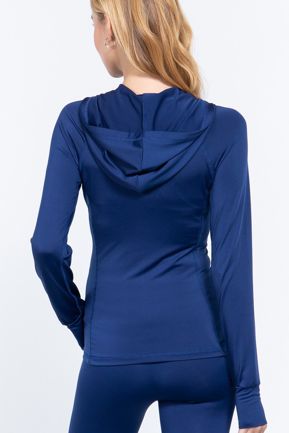 Women's Hoodie Long Sleeve Full Zip Hoodie Work Out Activewear Track Jacket