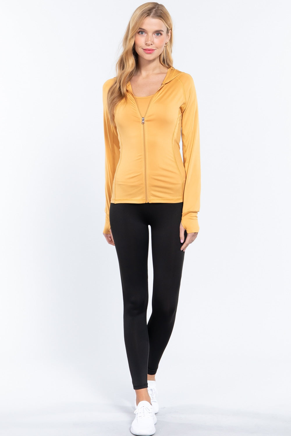 Women's Hoodie Long Sleeve Full Zip Hoodie Work Out Activewear Track Jacket