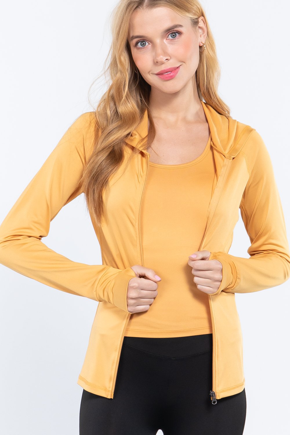 Women's Hoodie Long Sleeve Full Zip Hoodie Work Out Activewear Track Jacket