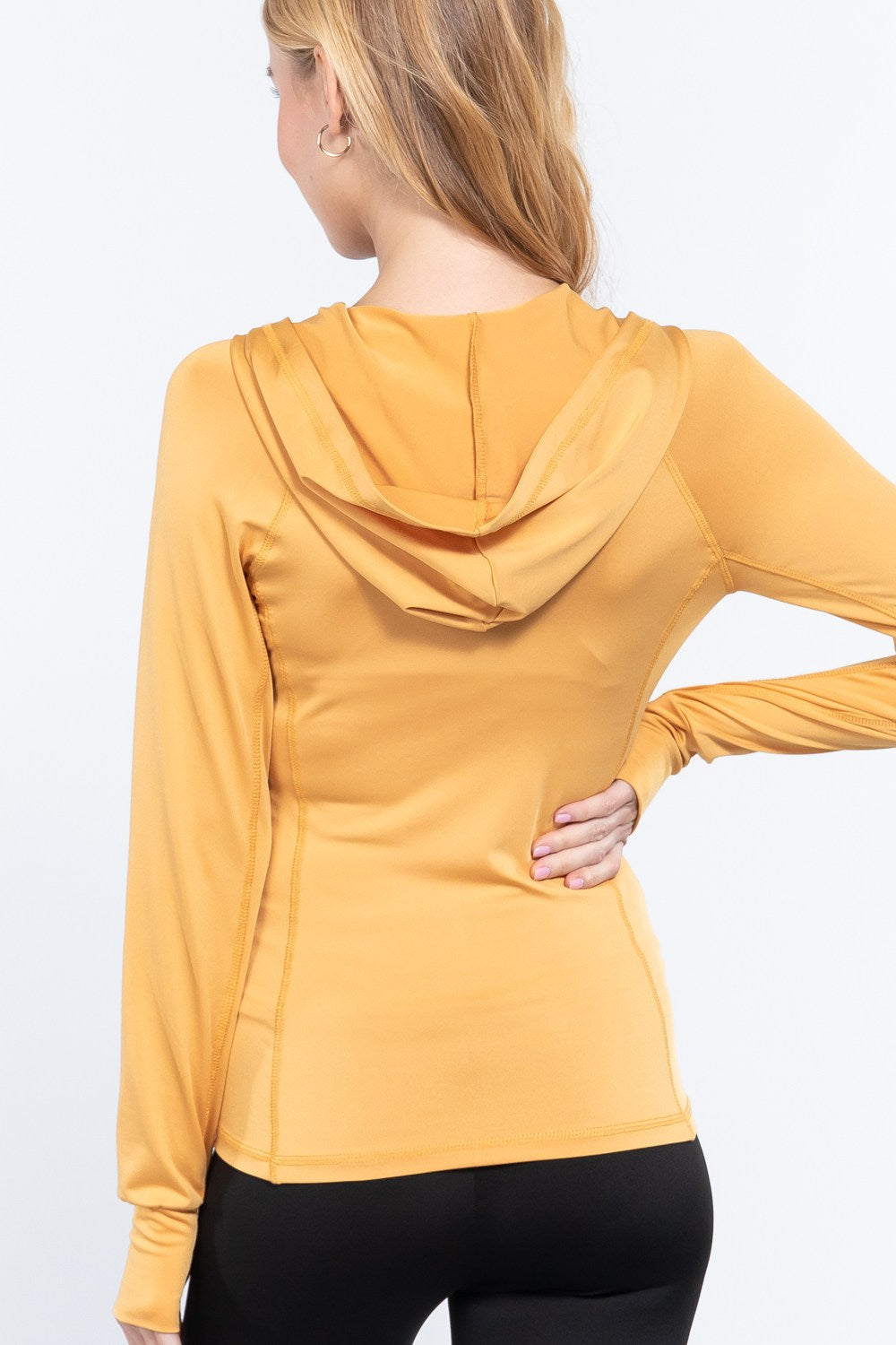 Women's Hoodie Long Sleeve Full Zip Hoodie Work Out Activewear Track Jacket