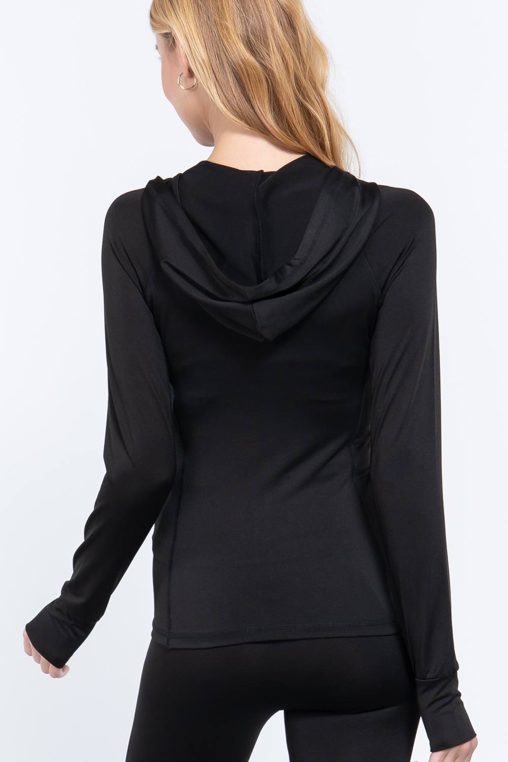 Women's Hoodie Long Sleeve Full Zip Hoodie Work Out Activewear Track Jacket