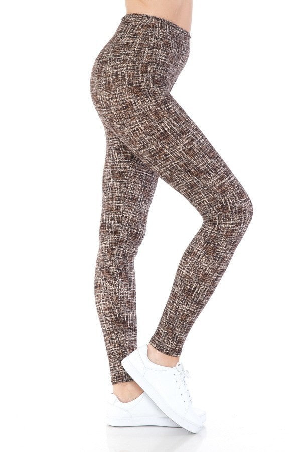 Women's Multi Printed Leggings High Waist Yoga Pants Stretch Gym Fitness