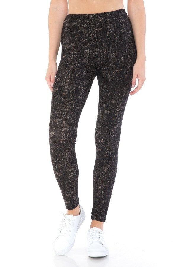 Women's Multi Printed Leggings High Waist Yoga Pants Stretch Gym Fitness