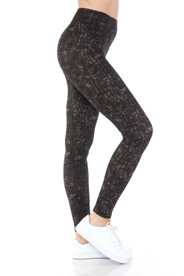 Women's Multi Printed Leggings High Waist Yoga Pants Stretch Gym Fitness