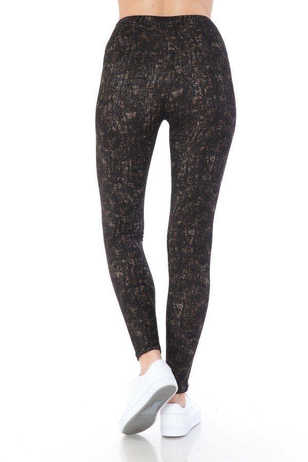 Women's Multi Printed Leggings High Waist Yoga Pants Stretch Gym Fitness