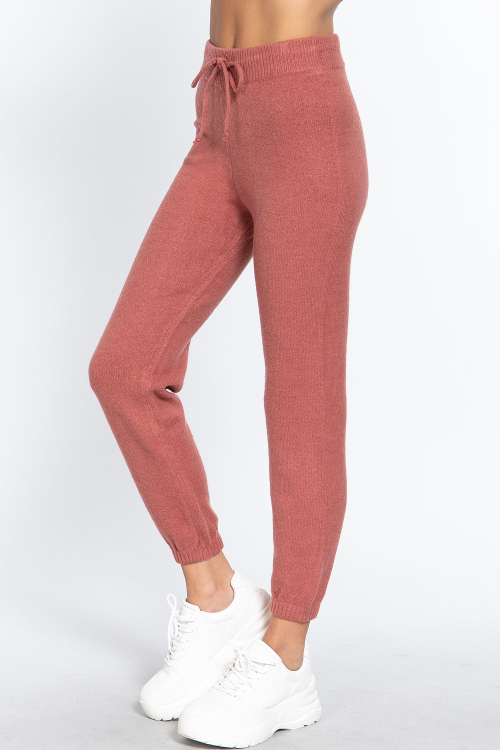 Women's Sweater Knit Jogger Drawstring Sweatpants Lounge Gym Workout Long Pants