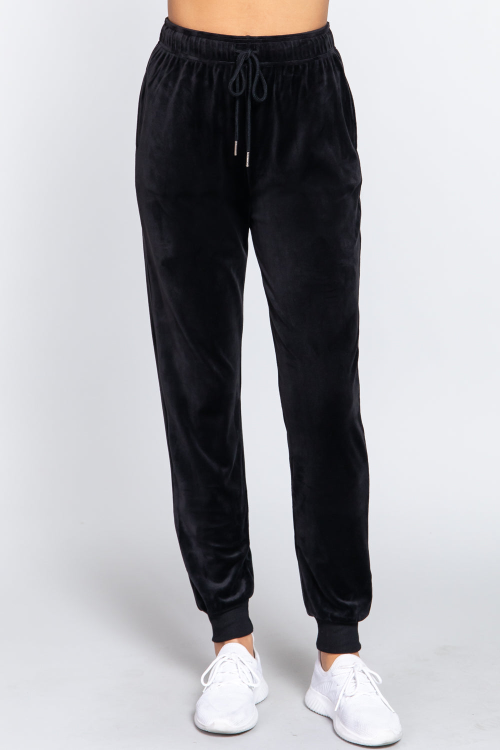 Women's Cozy Warm Velour Fleece Long Jogger Pants Soft Sweatpants Lounge