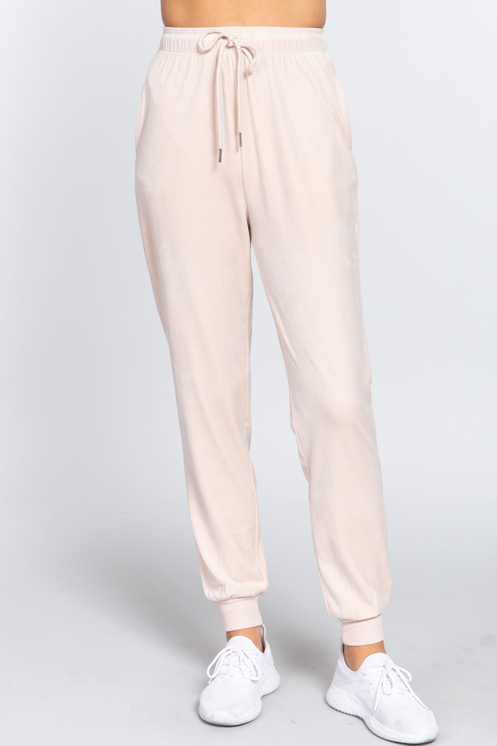 Women's Cozy Warm Velour Fleece Long Jogger Pants Soft Sweatpants Lounge