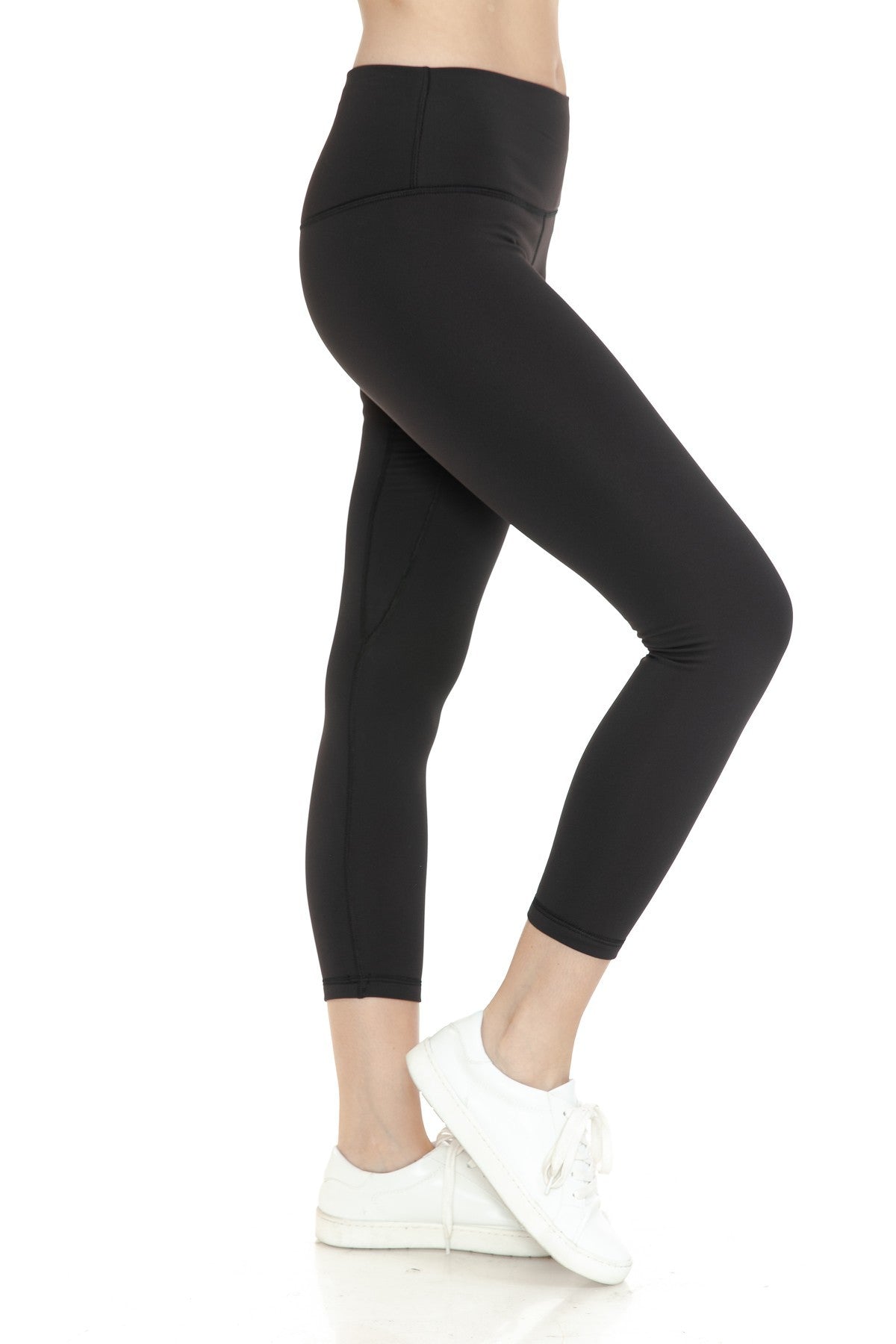 Women Fleece Lined Yoga Pants Stretch Activewear Leggings Gym Fitness 7/8 Length