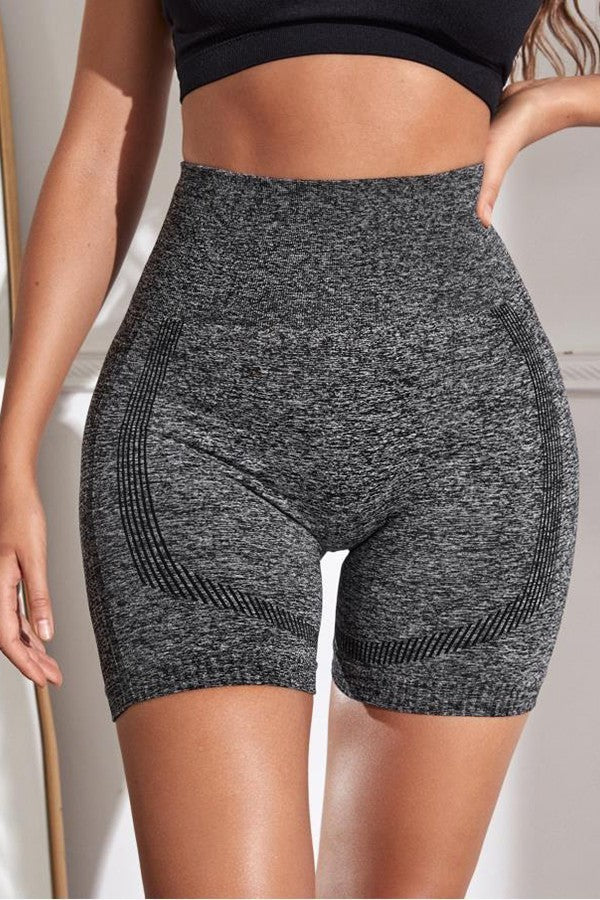 Women's Seamless Scrunch Yoga Workout Bike Shorts Soft Stretch Fitness Leggings