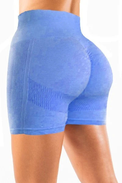 Women's Seamless Scrunch Yoga Workout Bike Shorts Soft Stretch Fitness Leggings
