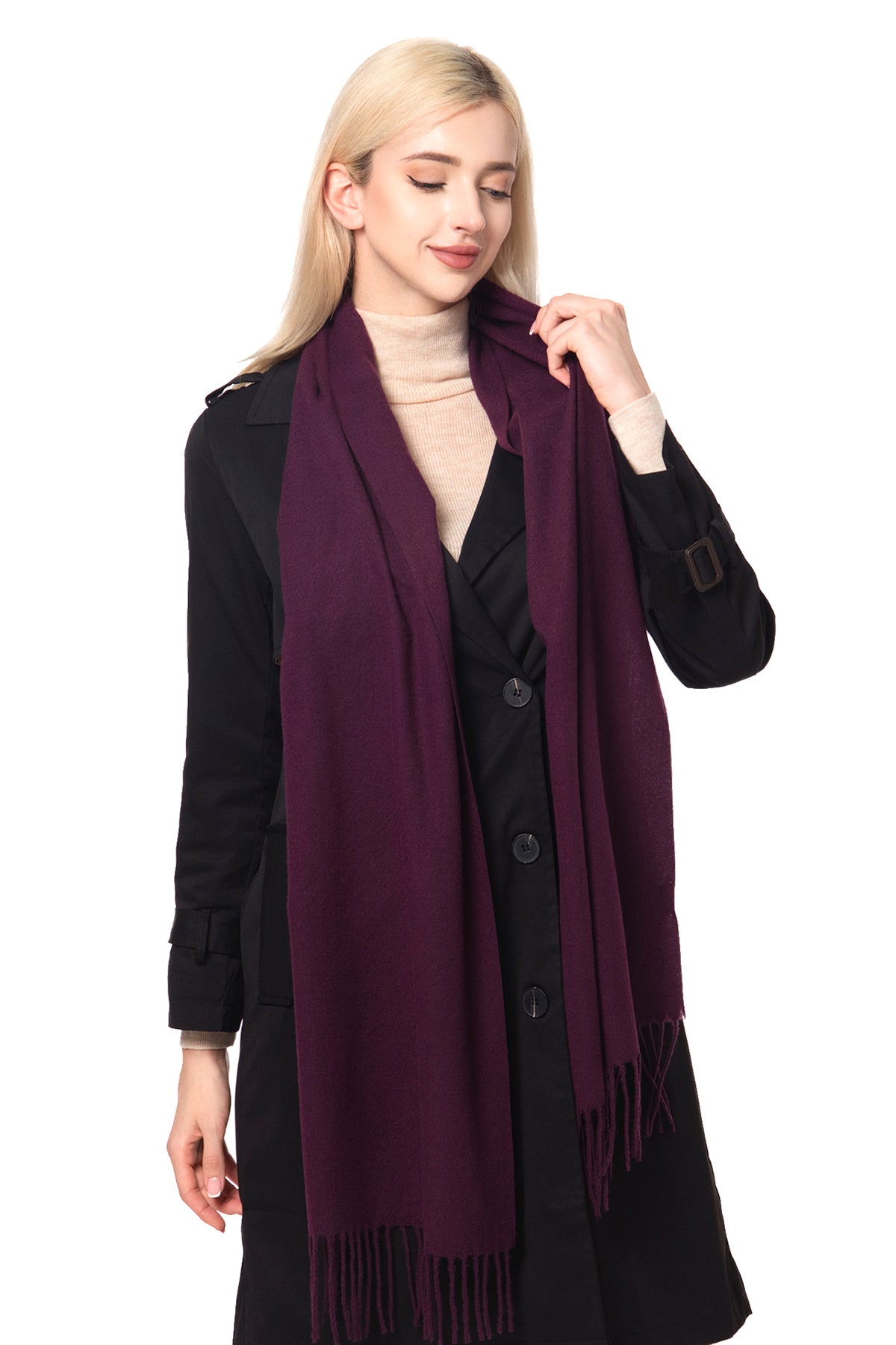 Women's Fashion Basic Blanket Warm Winter Light Weight Scarf