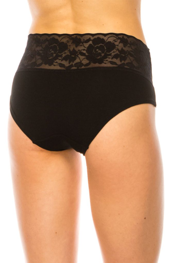 Women's Stretch Floral High Waist Lace Band Super Soft Panty