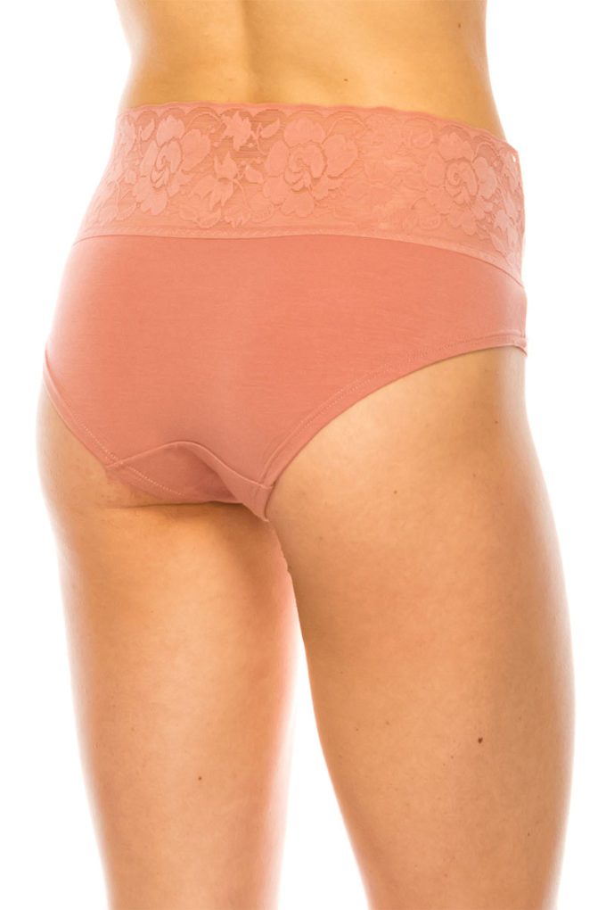 Women's Stretch Floral High Waist Lace Band Super Soft Panty
