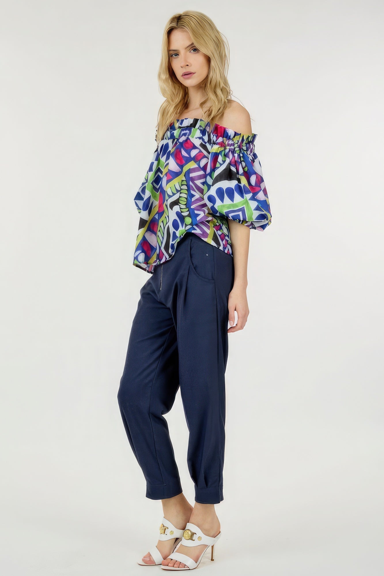 Women's Flattering High Waist Zipper Front Pockets Cozy Skinny Dress Ankle Pants