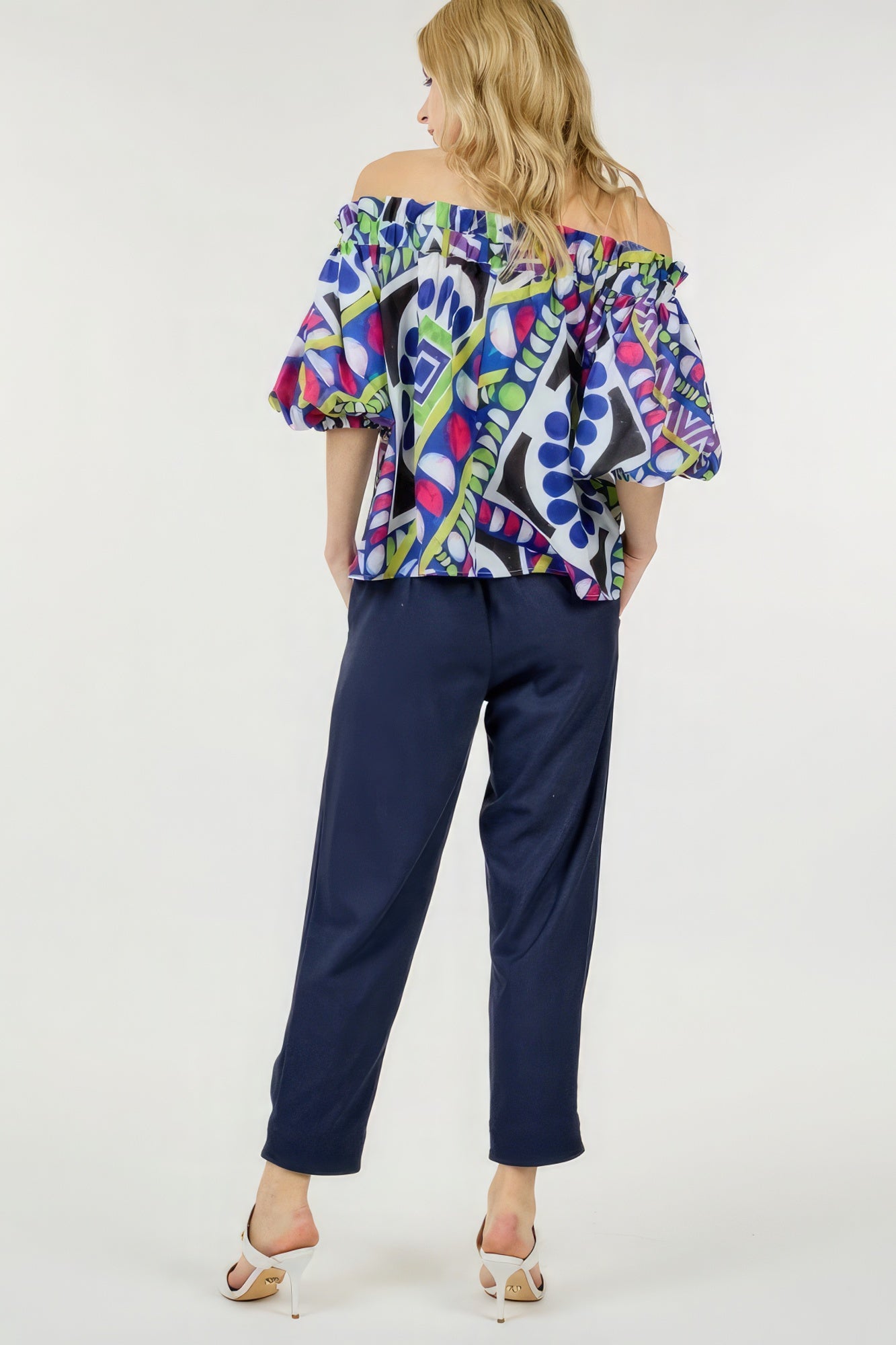 Women's Flattering High Waist Zipper Front Pockets Cozy Skinny Dress Ankle Pants